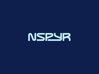 NSPYR branding clean design grid identity letter lettering logo minimal space type typography