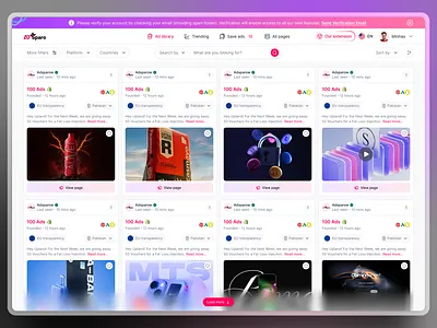 SaaS Ads Marketplace design ads management dashboard dashboard design design design for ads marketplace marketplace design minimal design product design saas saas marketplace saas web application ui user experience ux web design website design