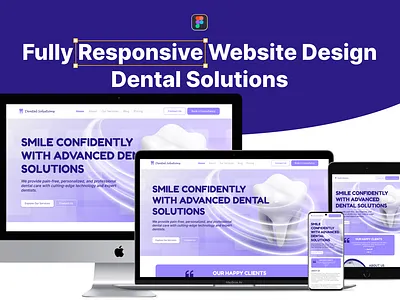 Dental Solution Website | Fully Responsive Design dental solutio dental web responsive design dental web ui dental website responsive responsive website web