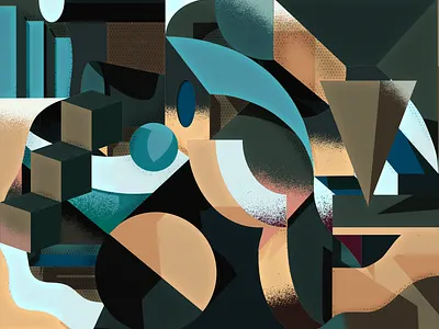 Geometric Fragments 17 3d artwork design graphic design illustration