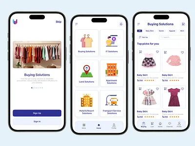 Modern E-Commerce App – Sleek UI/UX Design app case study graphic design ui ui research ui ux web