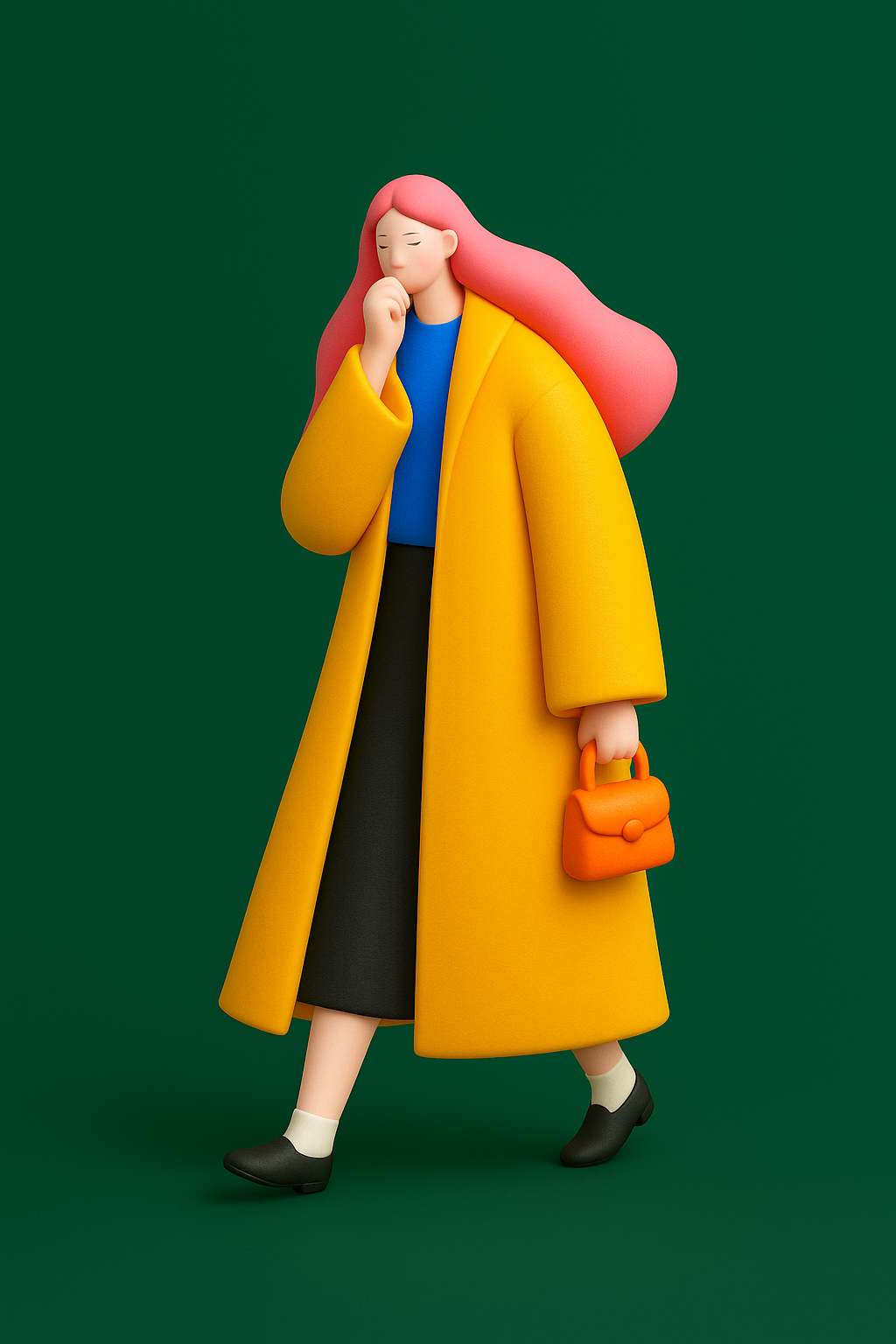 Illustration by ChatGPT 3d avatar blender c4d illustration