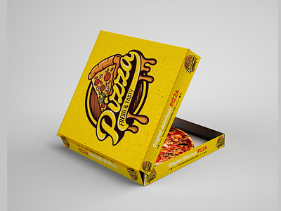 pizza box packaging design! graphic design label design packaging design pizza box