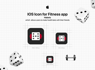 Icon for a Fitness App app dailyui design icon iosicon mobi mobile ui ux