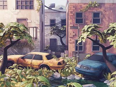 Last of Us 3d blender diorama fanart illustration lastofus render