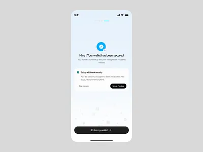 Solving wallet seed phrase backup next wallet(Flow 4) ui