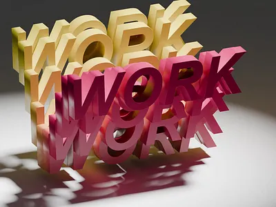 work 3d typography motion graphics 3d branding graphic design motion graphics ui