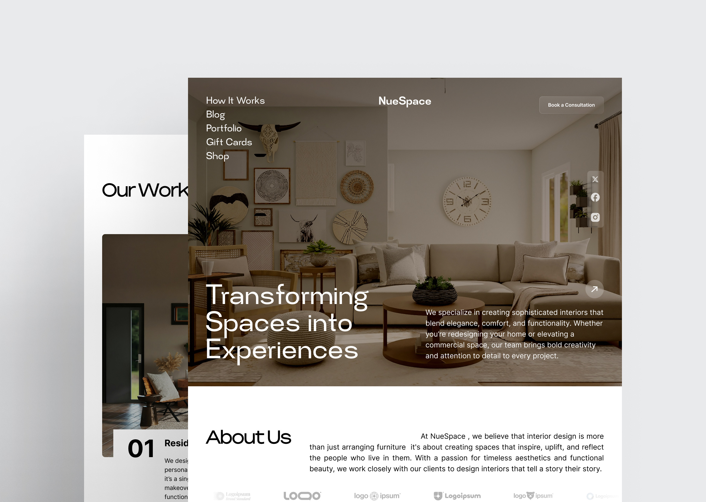 Interior design Website design design interior interior website ui ui design uix website