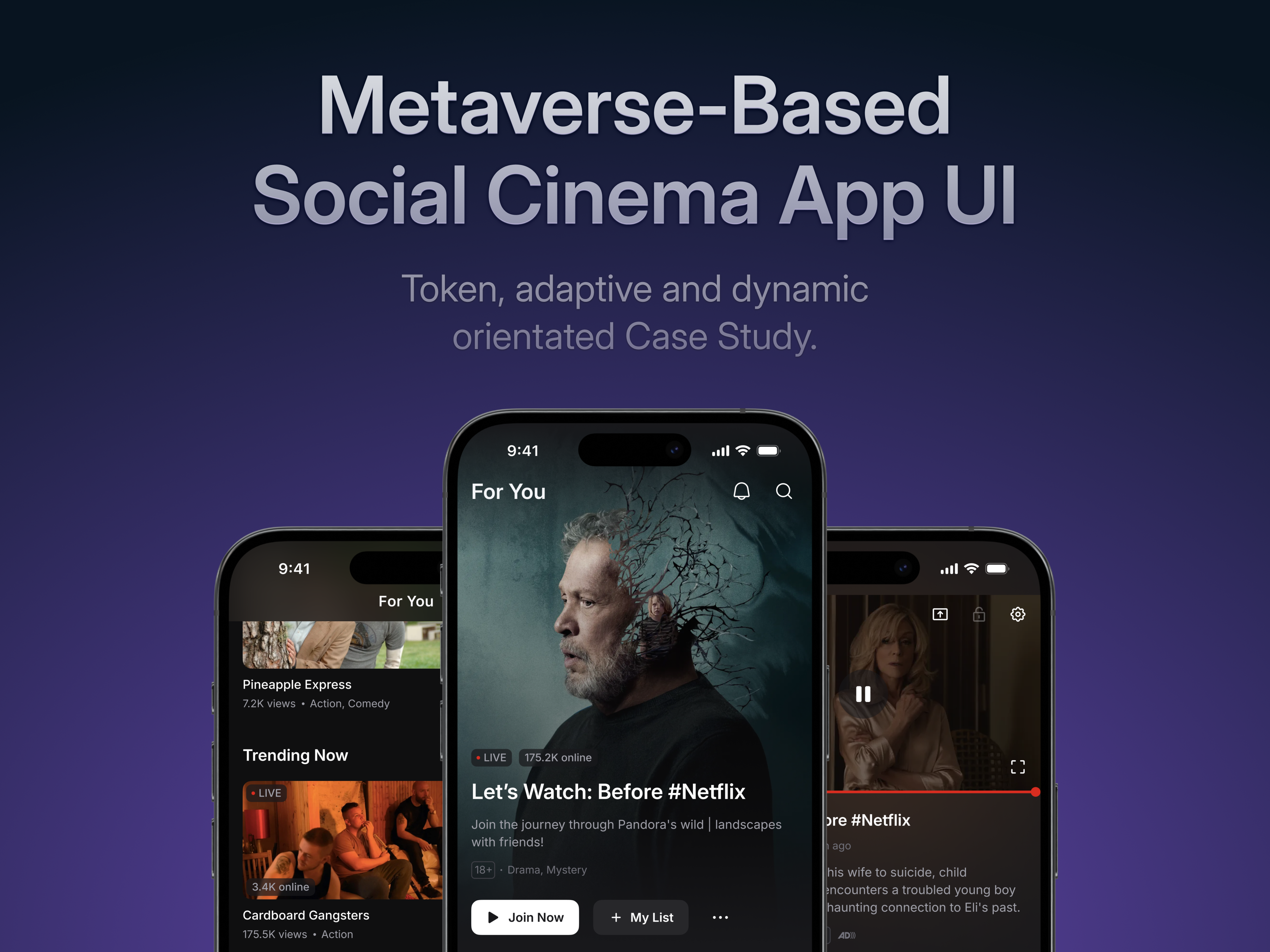 Strava · 🍿 Social Cinema App 2d 3d app cinema cinema app design design purple design system desktop great design great tv illustration metaverse netflix app purple purple tone token tv app tv appp ui