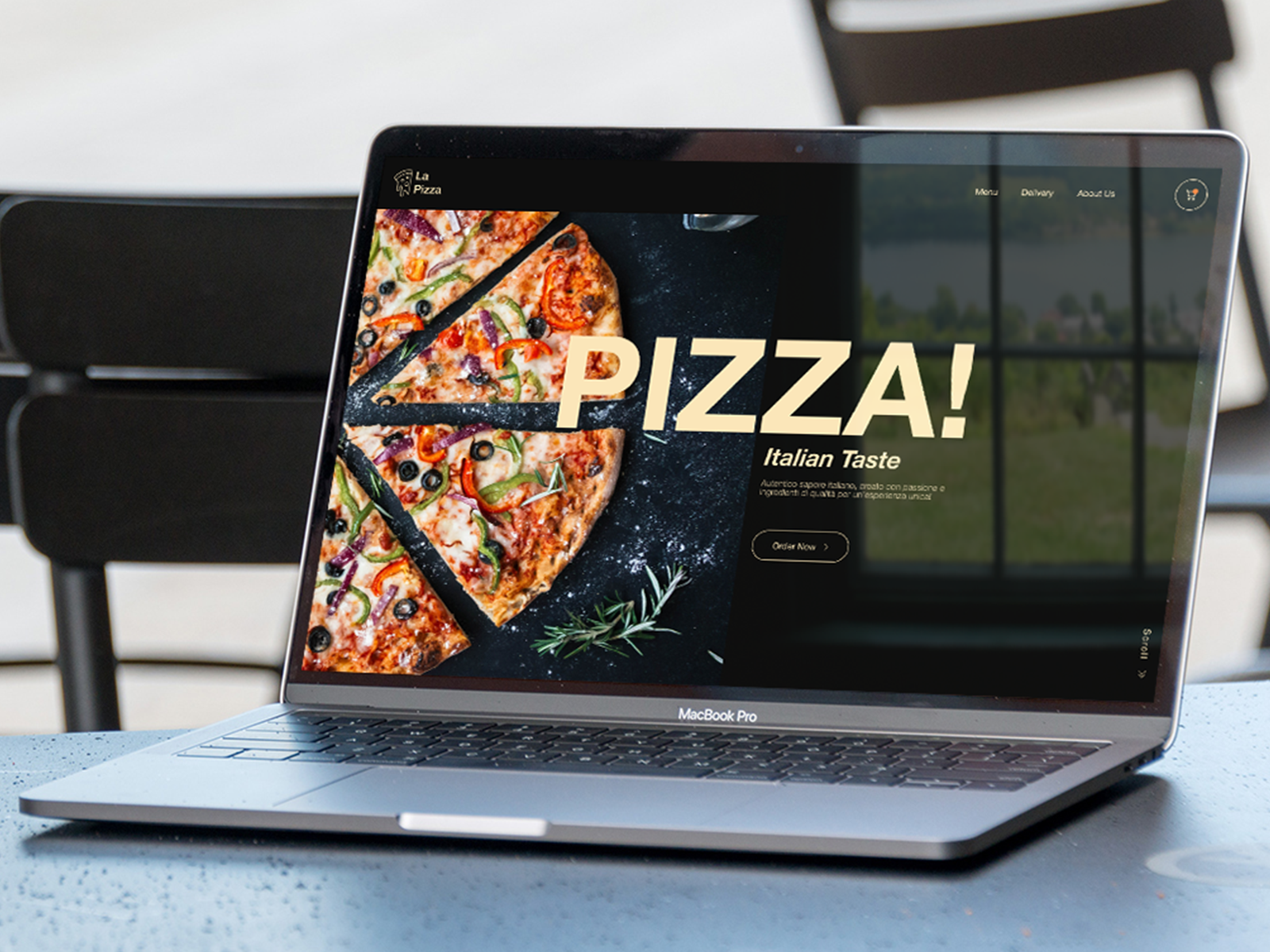 La Pizza — Website Concept animation design landing page typography ui ux web design website design