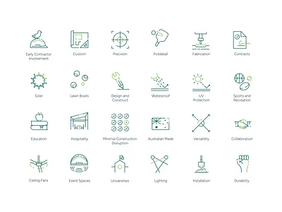 Greenline Icons agrib custom custom icons d green green icons greenline icon icon designer icon designs icon set iconography icons illustration line art line icons precision shade sports icons unique