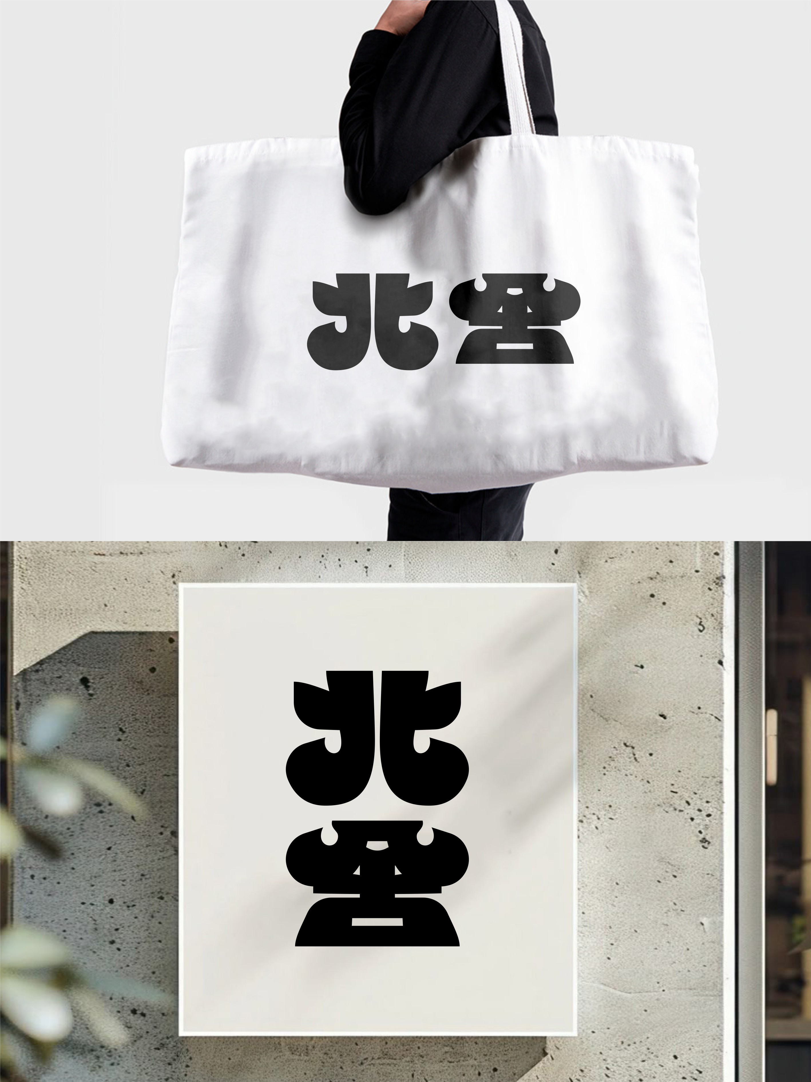我要设计1000个商标-0276-北舍 branding design font designer logo type typography