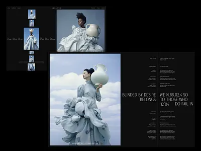 Portfolio website for fashion vent brand Aquarius. aesthetic architecture beauty branding cosmetics design e commerce event website fashion logo luxury premium swiss typography typography ui zodiac