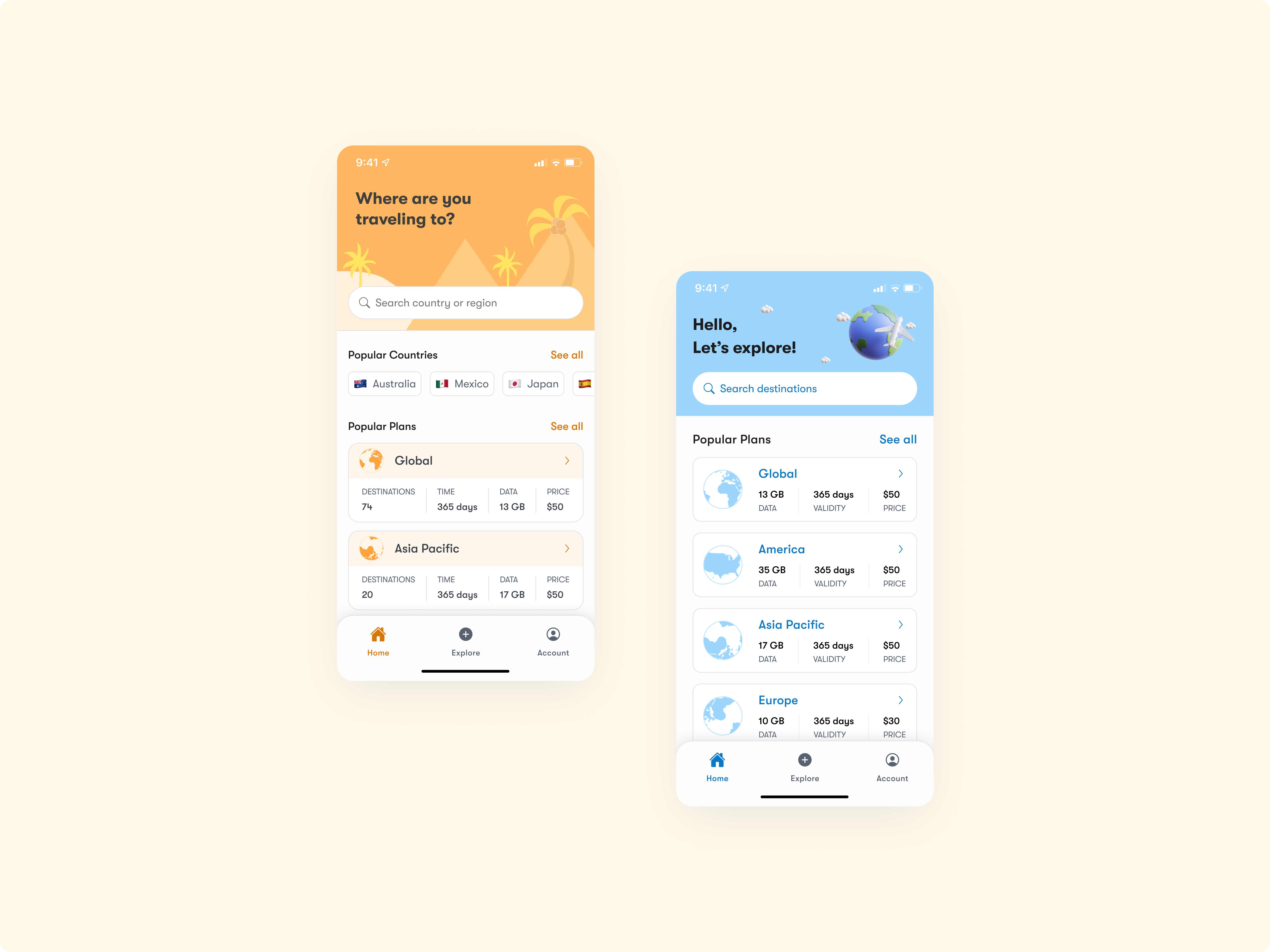 Travel App Design - Plan Card app dailyui destination search plan card plan info travel app ui uidesign uiux