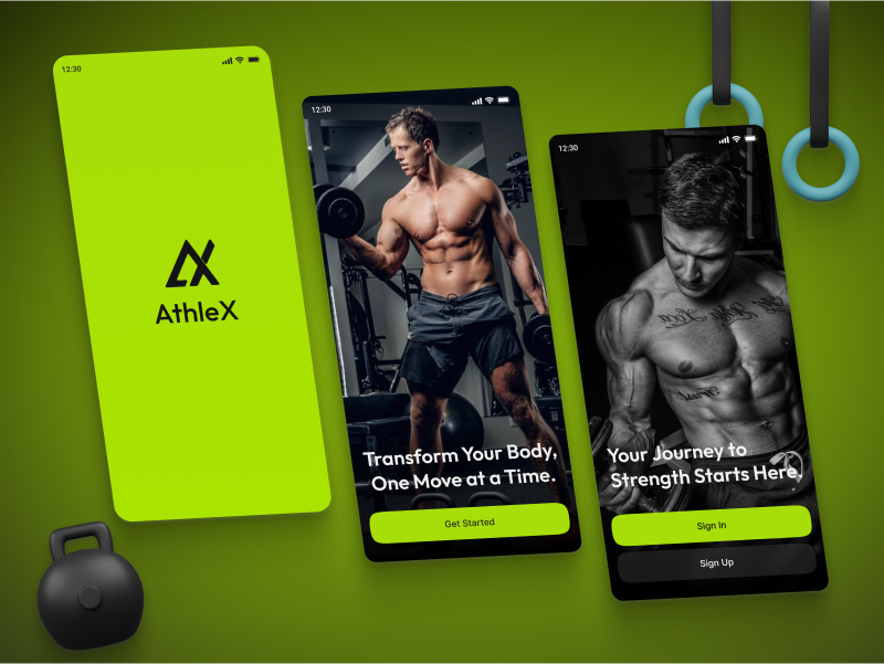 AthleX – Your AI-Powered Gym & Pilates Companion app design application bmvsi coach dribbble exercise fitness gym app health mobile app motivation nutrition personal trainer training ui user experience ux workout