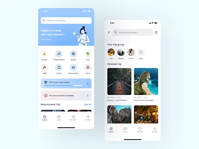 Tour App ui