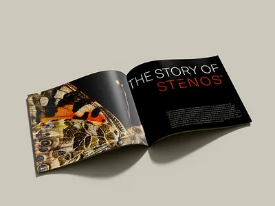 STENOS Product Brochure branding brochure graphic design print design