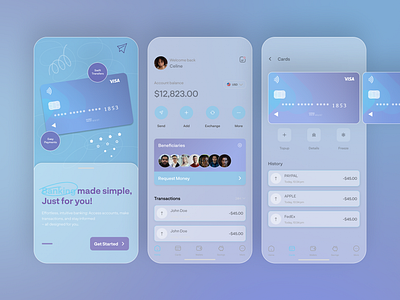 Fintech App ui uiux uiuxdesign