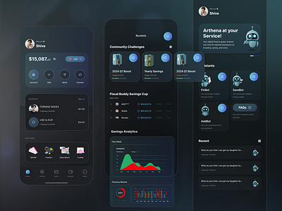 AI-incorporated Fintech App ai fintech ui uidesign uiux uiuxdesign