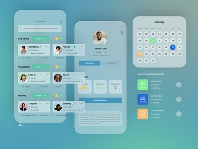 Appointment Booking App appointment booking mobile app service ui uiux ux