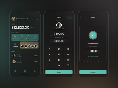 Fintech Transaction Interface app fintech graphic design mobile product ui ux