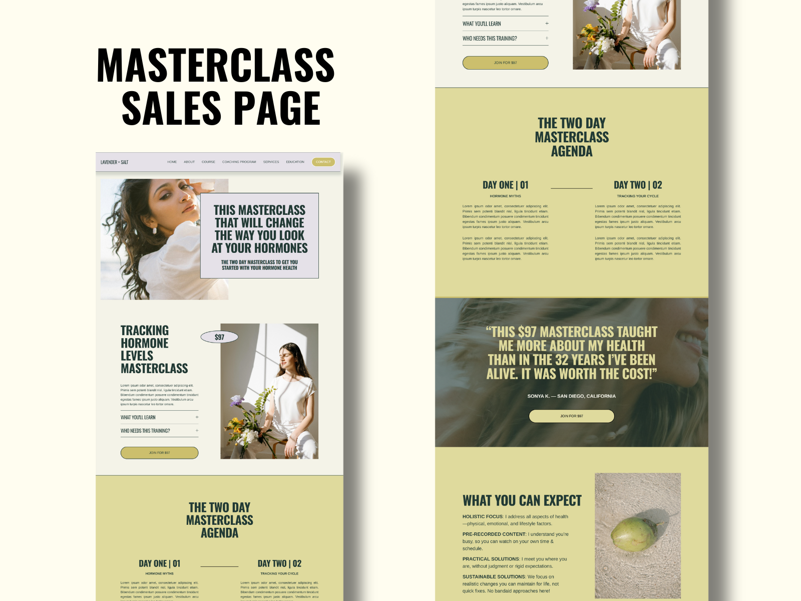 Squarespace Health Coaching Website Template for 7.1 coaching design health coach landing page masterclass nutrition website nutritionist online course online courses podcast page sales page squarespace squarespace 7.1 squarespace sales page squarespace template squarespace website web design website templates wellness