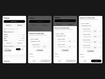 Setup Auto Transfer Rules to your Checking Account! autotransfer banking deposits mobile profitfirst rulecreation rules ui