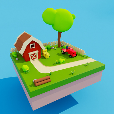 FARMHOUSE 3D RENDER 3d