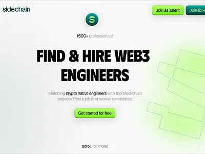 Sidechain homepage redesign