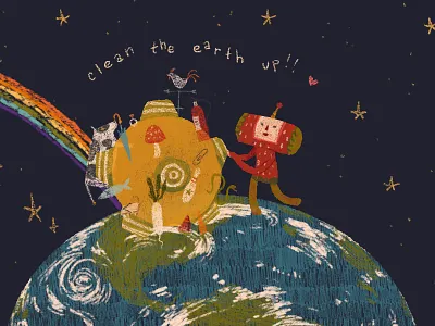 earth day earth day illustration katamari