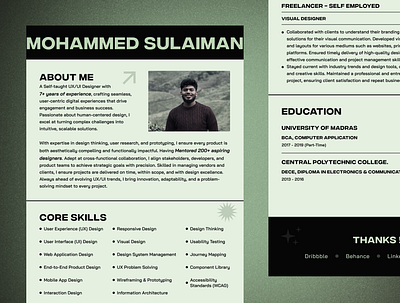 Resume - CV Design cv cv design cv ui design profile design resume resume design resume ui ui design