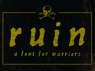 Ruin  - hand drawn medieval font