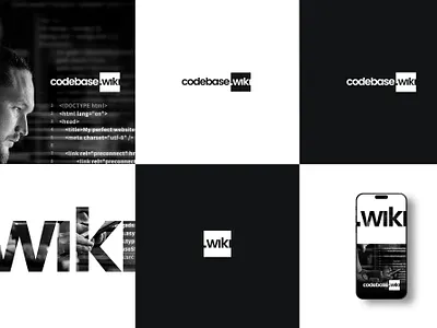 codebase.wiki - Logo Design 3d animation black and white brand branding graphic design less logo logo design logos modern motion graphics simple simple logo ui