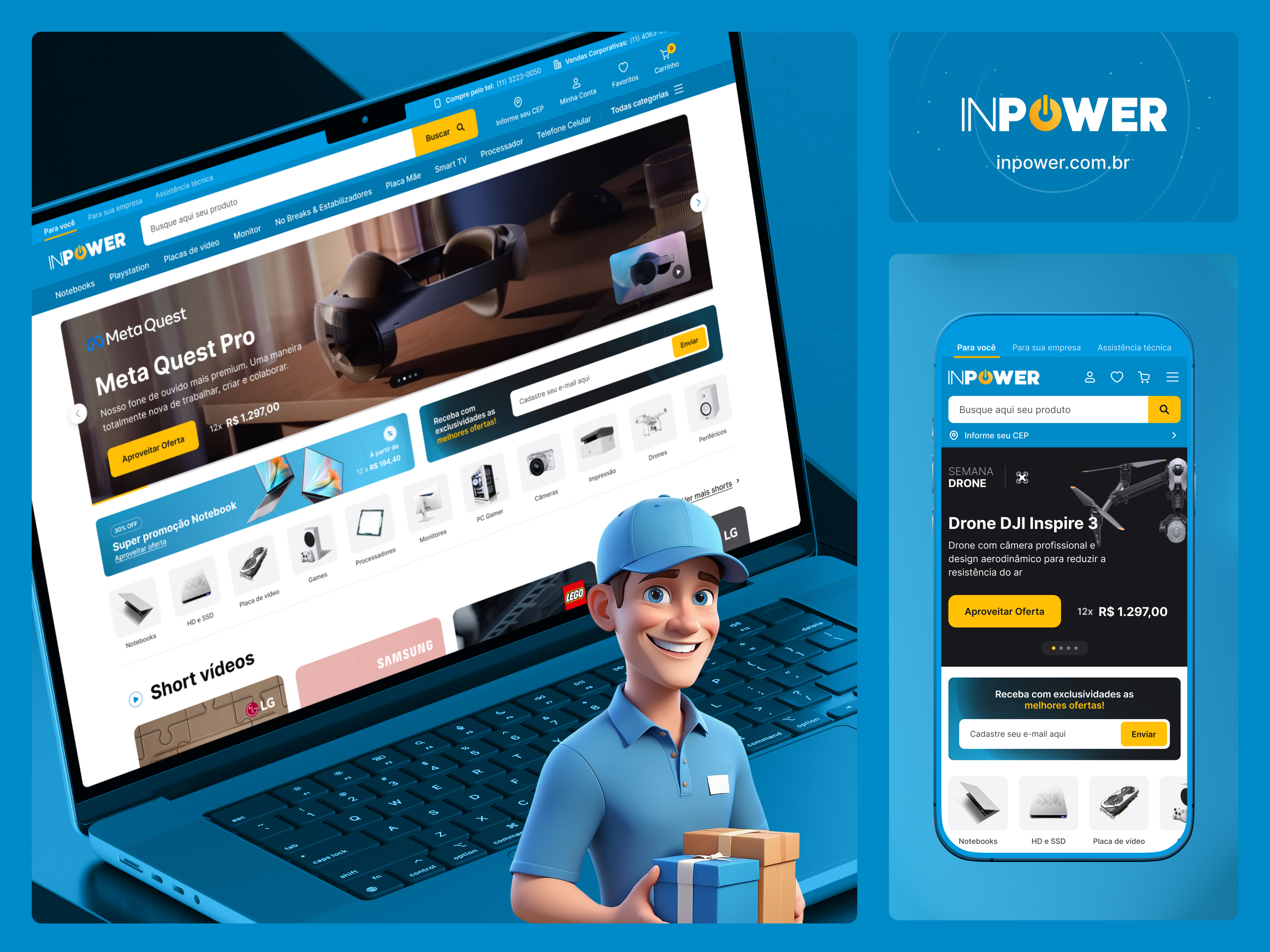 Inpower - Ecommerce brazil ecommerce figma inpower insany shop tech uidesign website