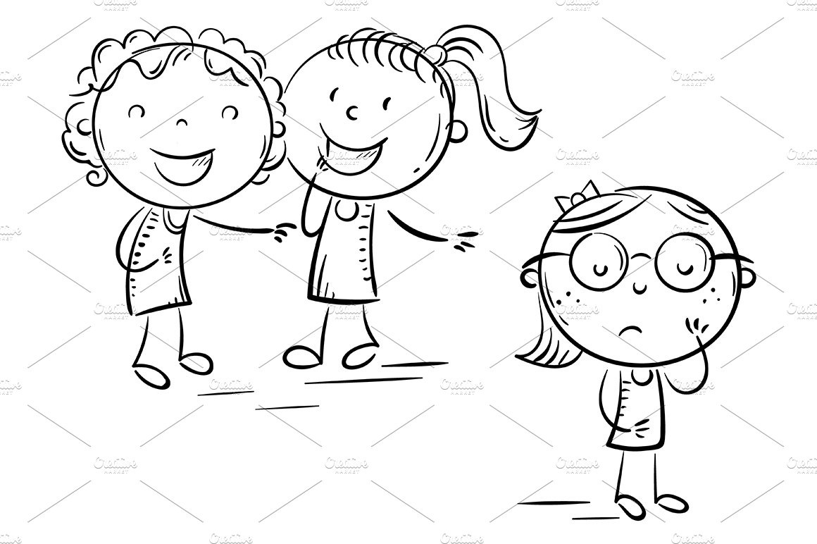 Cartoon Illustration Kids Bullying By Kateryna Davydenko On Dribbble