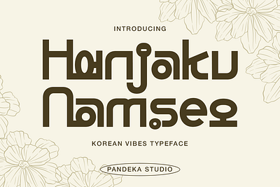 Hanjaku Namseo - Korean Typeface print