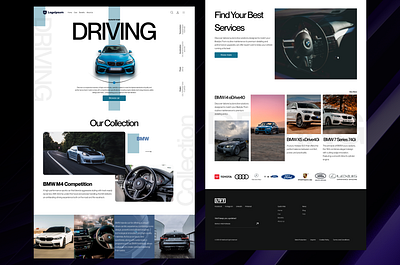 Driving Website branding figma graphic design ui ux website