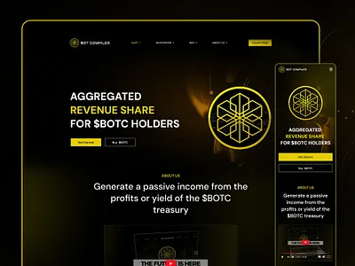 BOT Compiler Responsive Web3 Landing UI Design blockchain dapp design blockchain landing page crypto ui design dapp design dark theme ui defi interface functional ui odern web3 branding professional uiux design responsive ui design swap page design token holder platform ui ui design web design web3 ui