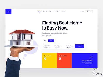 Real E-State Web UI Design appdesign architech booking building design home houses real realestate ui uidesign uiuxdesign ux website webuidesign