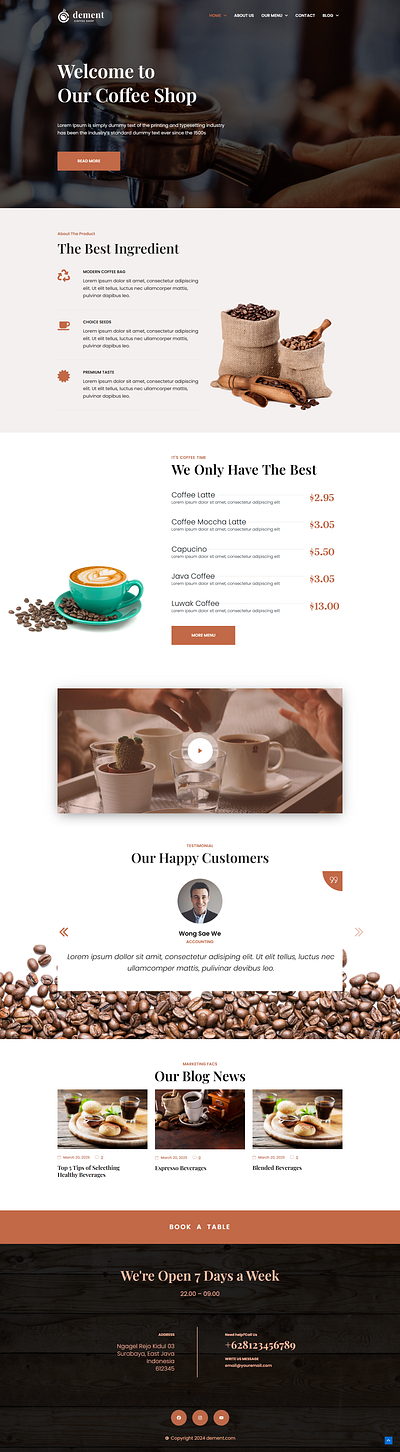 Coffee Store astra designing designwithwordpress elementor webdesigner webdesigning wordpress
