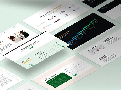 Modern Tech Website UI graphic design ui