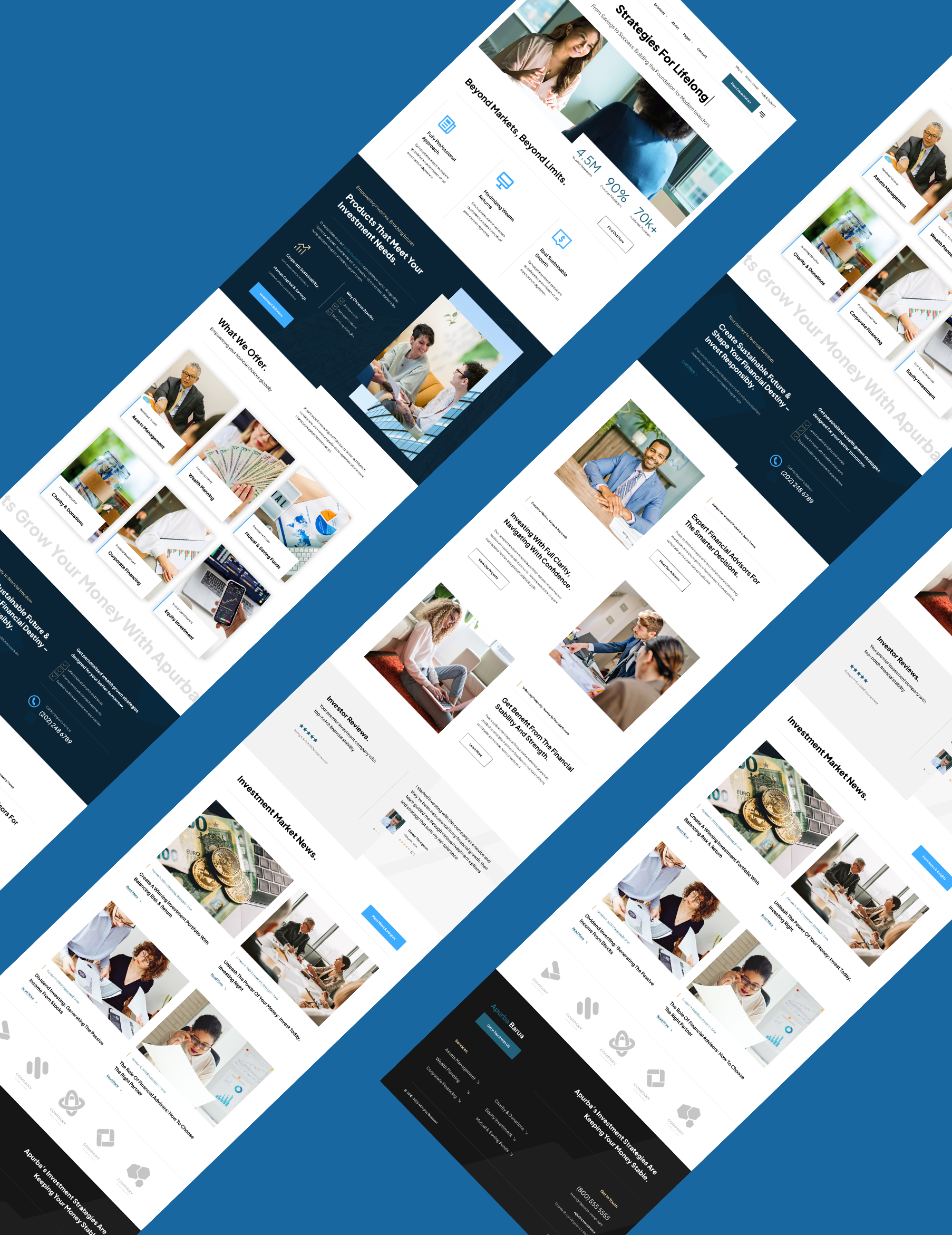 Investment website 3d adobe animation branding figma graphic design investment investment website logo money motion graphics photoshop software ui uiux user interface web website website design