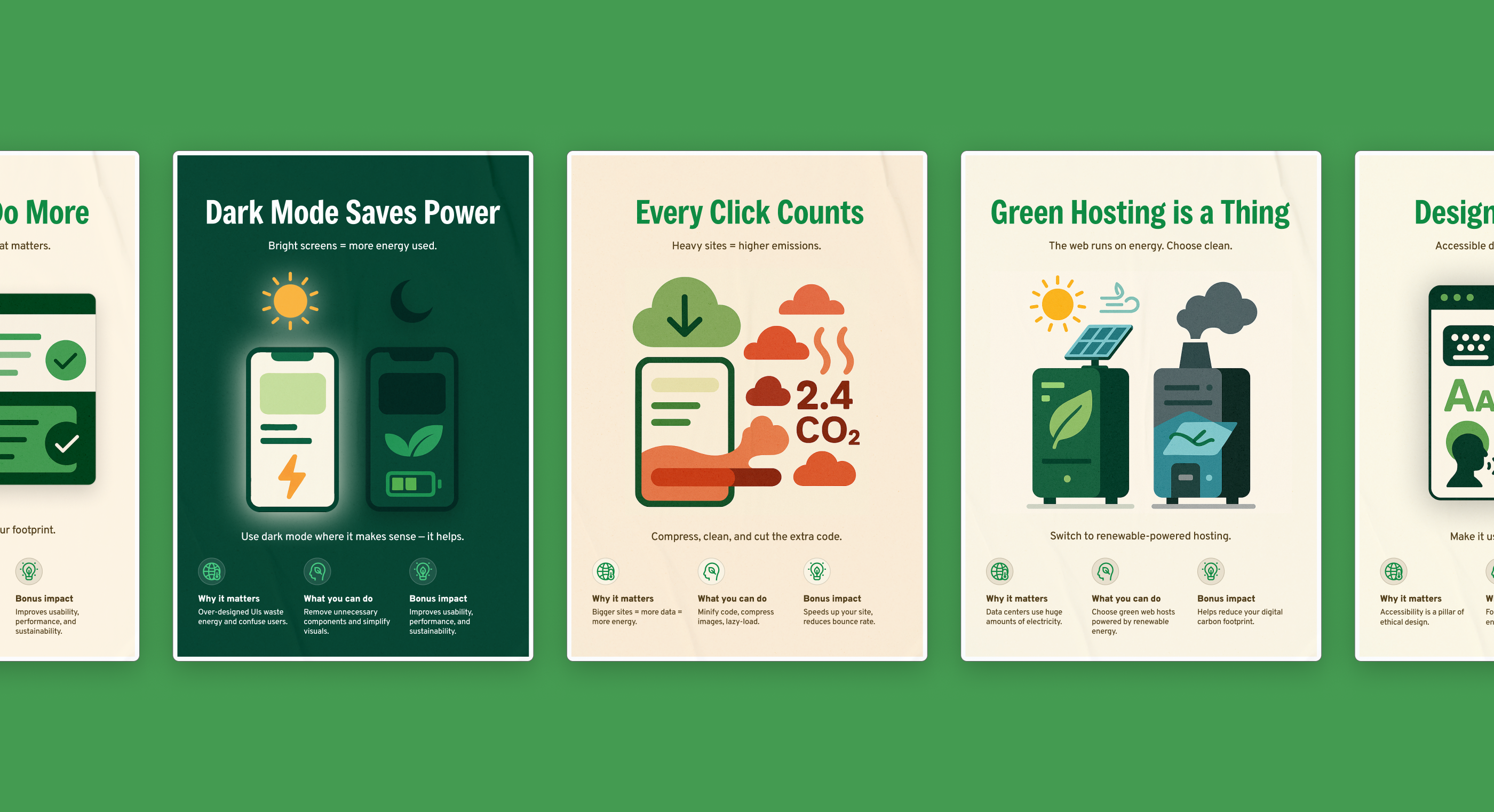 Sustainable Design Manifesto – Poster Series design for impact design manifesto graphic design green green design green ux low carbon low carbon design poster poster design poster series sustainability sustainable design