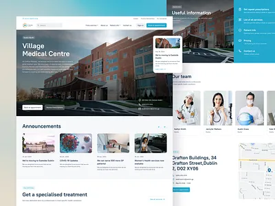 🏥 Village Medical Centre - Healthcare Website Design bookingsystem cleanui dashboarddesign designinspiration designsystem doctorapp figmadesign healthcare healthcaredesign healthtech medicalwebsite modernui patientexperience responsivedesign uiux userinterface uxdesign webappdesign webdesign websitedesign