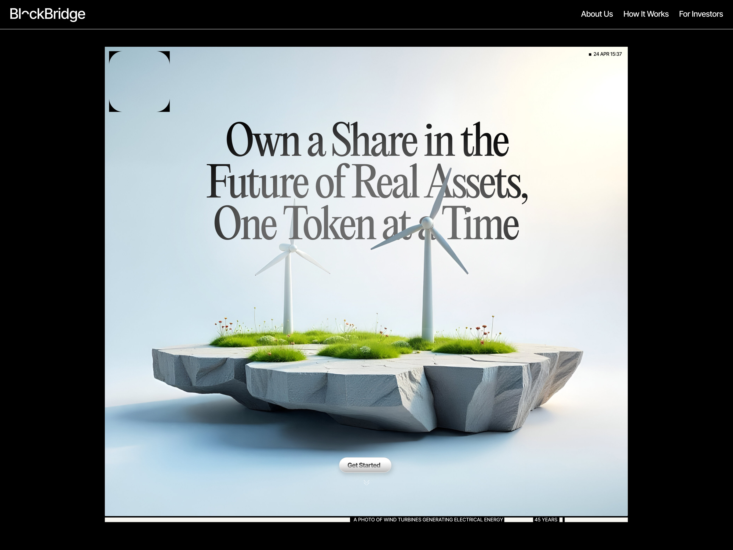 Tokenized Energy Investments 3d ai blockchain concept cryptocurrency illustration investment tokenization ui website