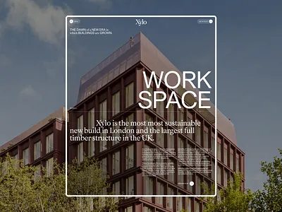 XYLO architecture hero homepage property real estate ui ux website