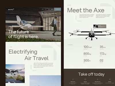 Landing Page flight homepage landing page travel ui ux website
