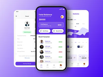 Money Transfer App UI digital payment app fintech app design fintech ui design mobile banking app mobile wallet uiux modern fintech uiux money app ux flow money transfer app ui send receive money app user friendly payment app