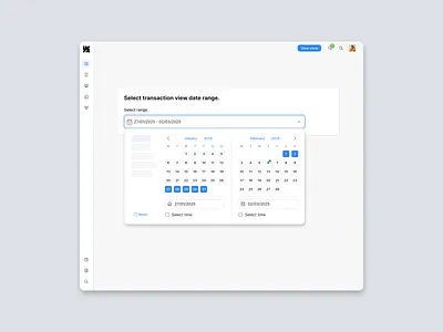 Date Picker from Web-Responsive WhyDesign System adminui dashboarddesign datadashboard datepicker designsystem enterpriseui figmaui responsivedesign saasdesign uidesign uxui webappdesign webux