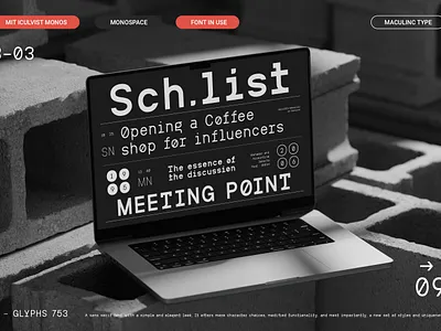 MIT Iculvist Monos | Variable Font branding cyrillic design display font font font family graphic design logo monospace sans serif typeface typography variable font